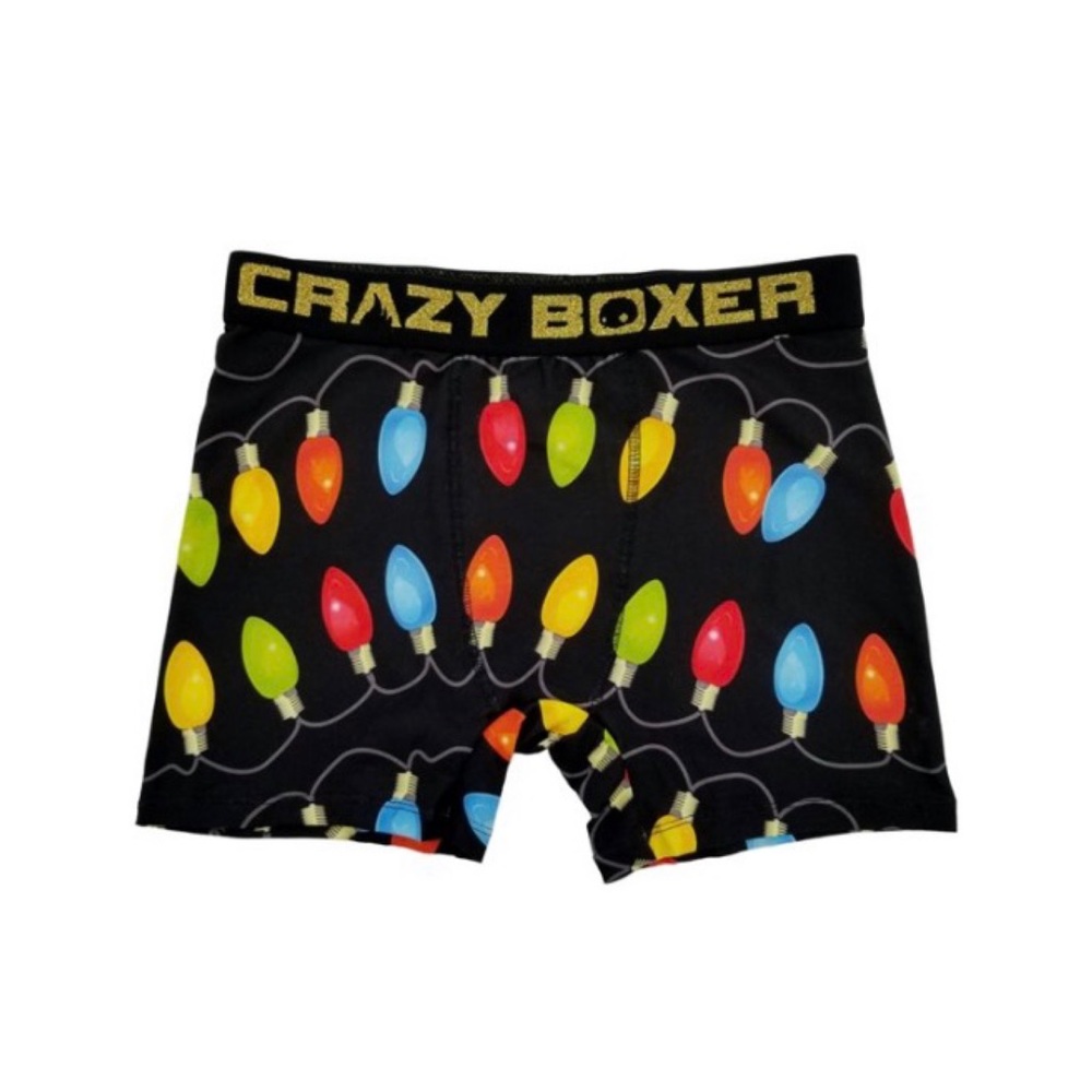 Crazy Boxer Christmas Lights Boxer Briefs